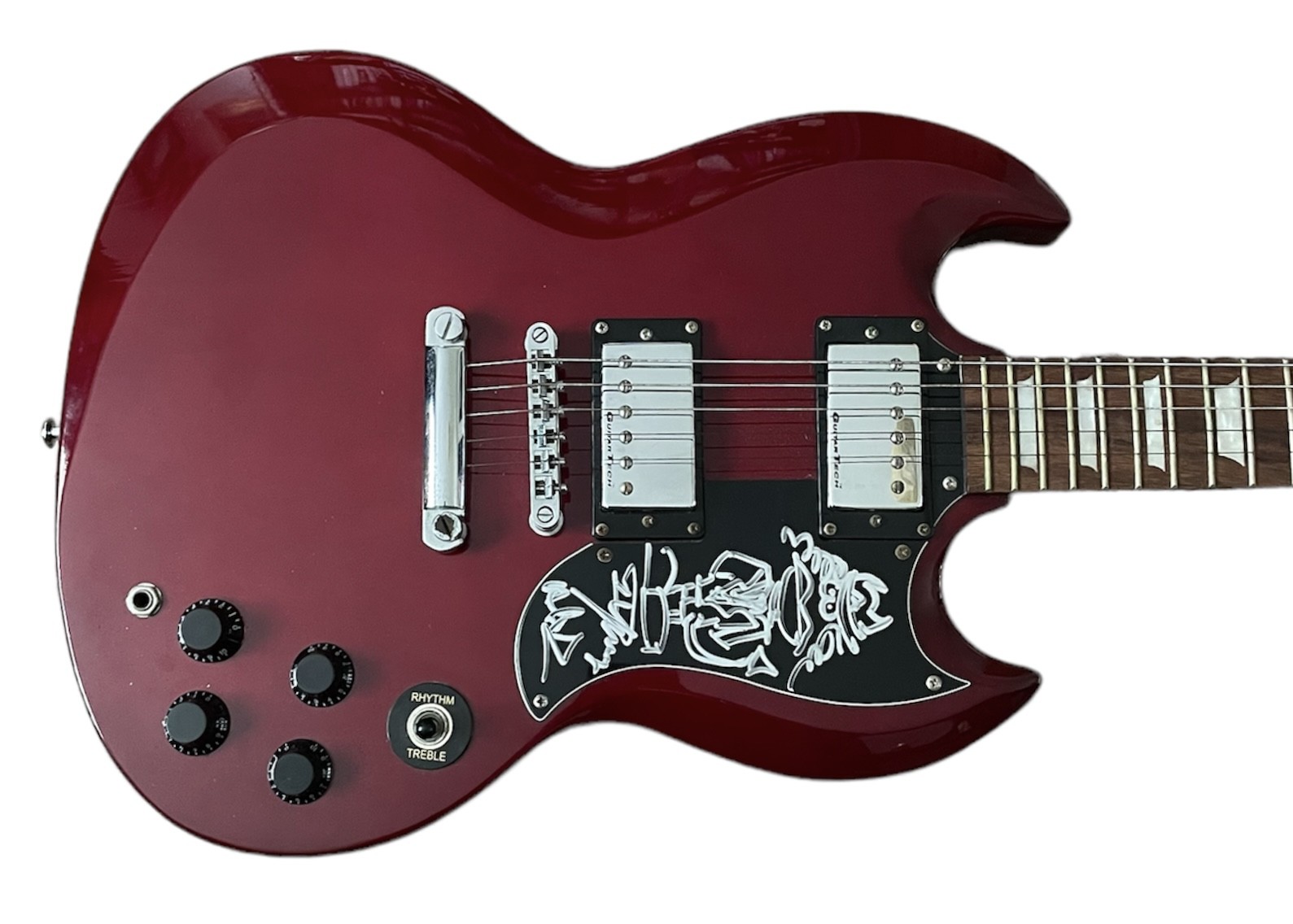 Chitarra elettrica autografata da Angus Young degli AC/DC CharityStars